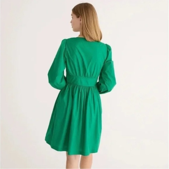 J Crew V-neck Poplin Dress - NWT - Picture 2 of 9